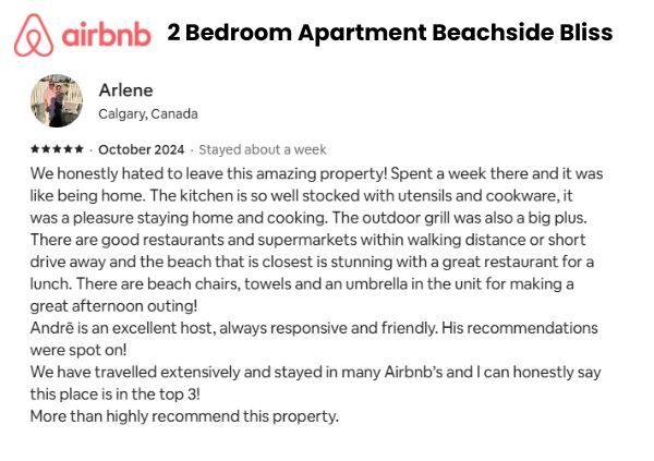 2 Bedroom Apartment Beachside Bliss